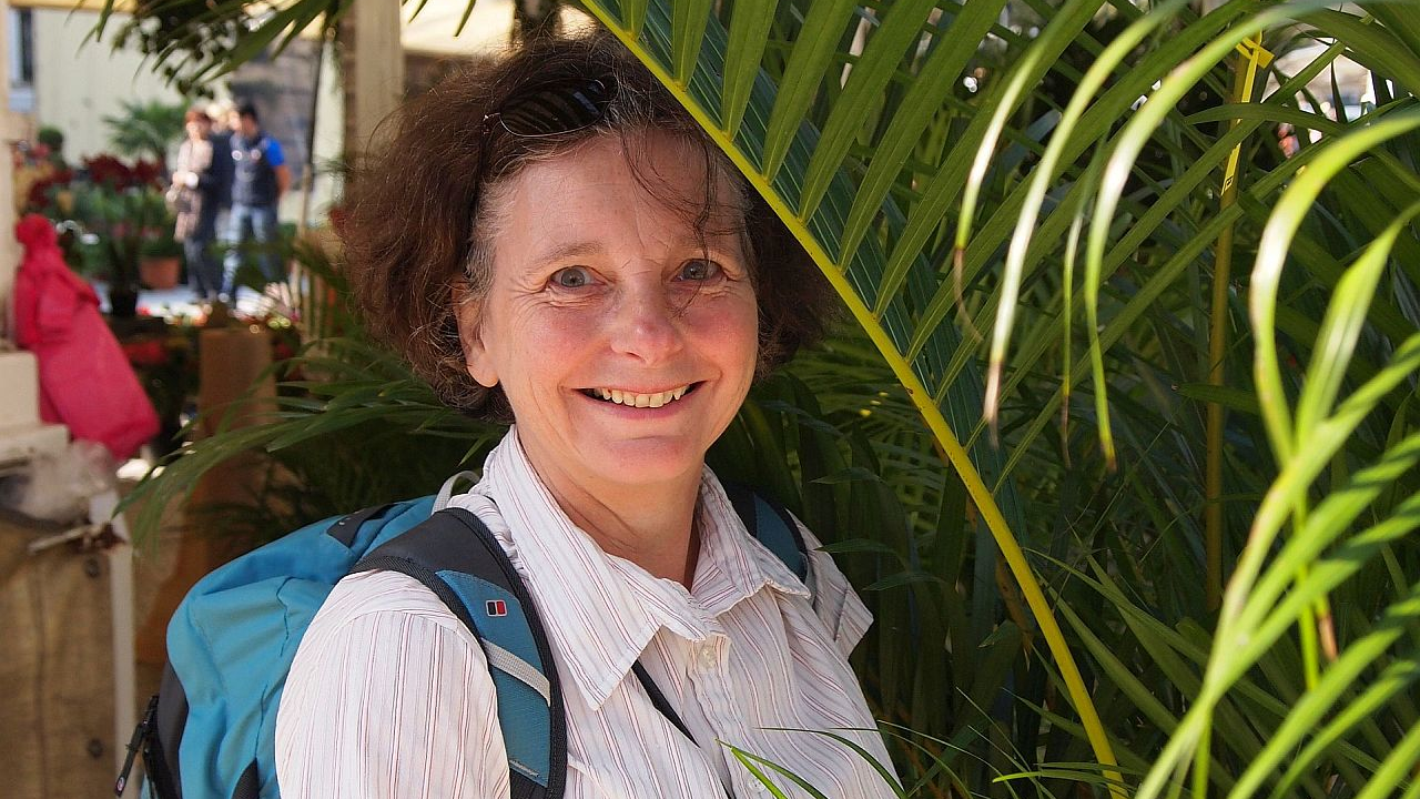 Judith Eversley at Gent Flower Market in 2011